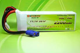 LiPo 3S 11.1V 2200mAh 35C/70C EC3