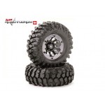 Tire Set Crawler 96mm black bead lock