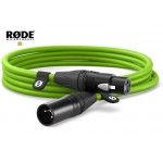 1580021 Rode XLR-Kabel XLRm-XLRf 3 m, Grün 1580021 Rode XLR-Kabel XLRm-XLRf 3 m, Grün