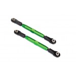 Traxxas 3644G Alu L/R-Gewindestange Camber 73mm grün (2)