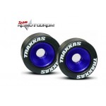 Traxxas 5186A Mounted Wheelie Bar Tires Blue Traxxas 5186A Mounted Wheelie Bar Tires Blue