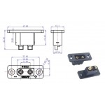 Swaytronic 7640370543979 LiPo Stecksystem XT90 verschraubbar - 2 Stk. Swaytronic 7640370543979 LiPo Stecksystem XT90 verschraubbar - 2 Stk.