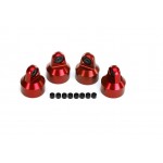Traxxas 7764R Shock caps aluminum (red-anodized) 7764R