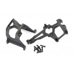 Traxxas 8620 Chassis supports, front & rear
