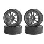 Carson 500900066 Big Wheel Set Scirocco matt schwarz 900066 Carson 500900066 Big Wheel Set Scirocco matt schwarz 900066