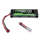 AB4100012 NiMH Stick Pack 7.2V 4200 T-Plug + Tamiya Adaptor AB4100012 NiMH Stick Pack 7.2V 4200 T-Plug + Tamiya Adaptor
