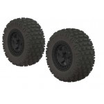 Arrma ARAC9630 Komplettrad dBoots Fortress SC schwarz (2)