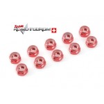 Gforce GF0400-035 Sechskantmut. Selbstsich. rot  M3 10x Gforce GF0400-035 Sechskantmut. Selbstsich. rot  M3 10x