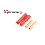 Gforce GF1001-003 4.0mm Goldstecker mit Gehäuse 4x Gforce GF1001-003 4.0mm Goldstecker mit Gehäuse 4x