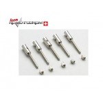 Gforce GF2103-003 Alu Hülsen  M2    stäbe Ø4mm 5x Gforce GF2103-003 Alu Hülsen  M2    stäbe Ø4mm 5x