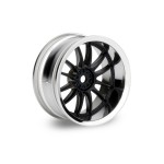 HPI Racing 3287 Felgen Chrom/Schwarz 6mm Off-set HPI Racing 3287 Felgen Chrom/Schwarz 6mm Off-set