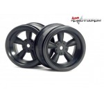 HPI Racing 3821 Vintage 5-Spoke Wheel 31MM Black 6MM Offset HPI Racing 3821 Vintage 5-Spoke Wheel 31MM Black 6MM Offset