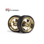 HPI Racing 4723 Pneus + Super Low Tread - Gold - 26mm