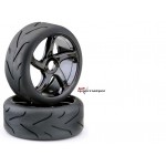 Absima AB2530001 Reifen und Felgen Buggy 1:8 street schwarz Absima AB2530001 Reifen und Felgen Buggy 1:8 street schwarz