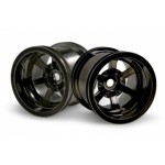 HPI Racing 3089 6-Speichen Felgen Chrom-Schwarz HPI Racing 3089 6-Speichen Felgen Chrom-Schwarz