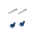 LOSB1533 MICRO Front Spindle Set, Aluminium