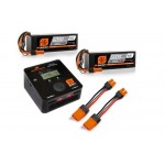 Spektrum SPMXPS8HC Ladegerät plus 2 Lipo 5000 4S Spektrum SPMXPS8